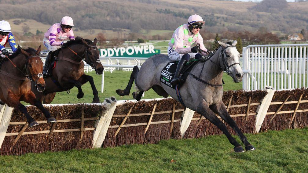 Lossiemouth won the Unibet Hurdle at Cheltenham in dominant fashion