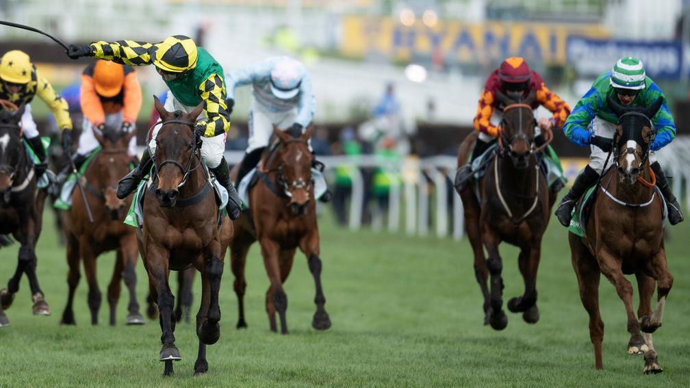 Ronald Pump (right) was second to Lisnagar Oscar (left) in the Paddy Power Stayers Hurdle at Cheltenham