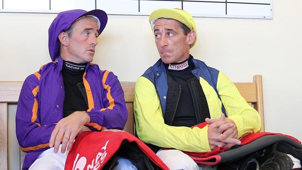 Ruby Walsh and Davy Russell pictured at Galway