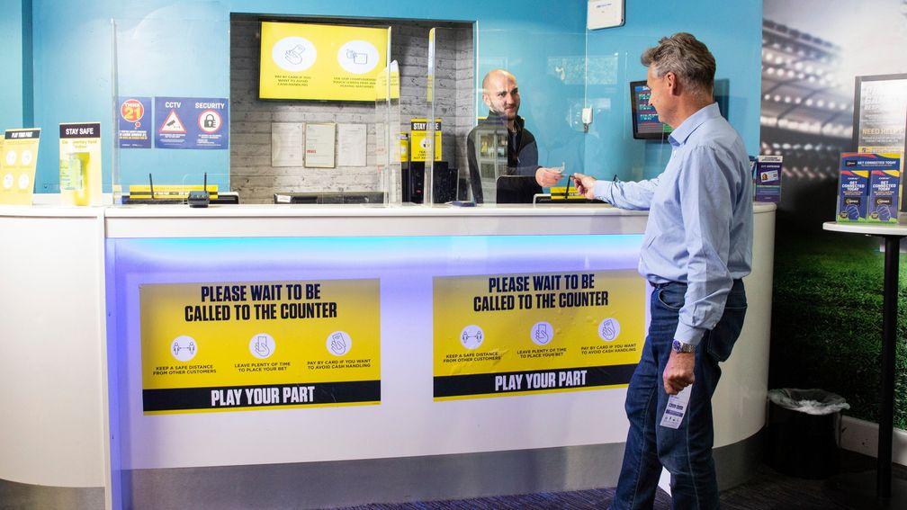 Betting shops have been operating under strict new guidelines