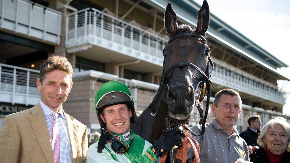 Connections of He's A Goer celebrate with Richard Johnson