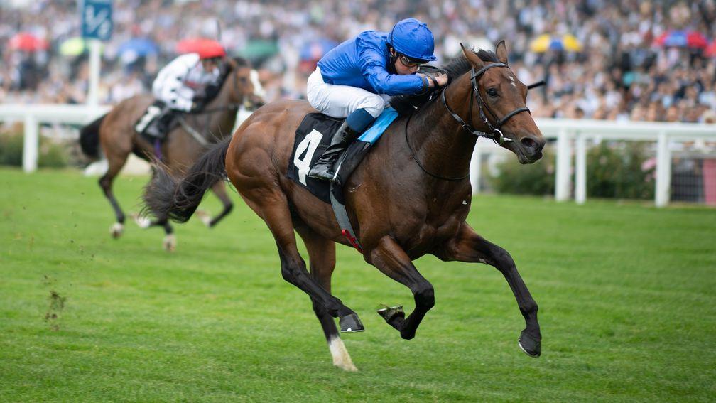 New Science (William Buick) wins the Pat Eddery StakesAscot 24.7.21 Pic: Edward Whitaker