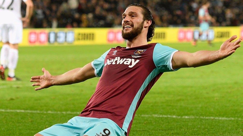 West Ham's Andy Carroll was a central figure in the tie