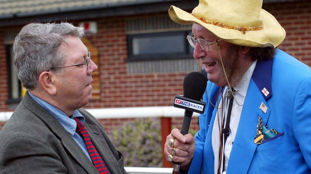John McCririck: renowned for his colourful personality and dress sense