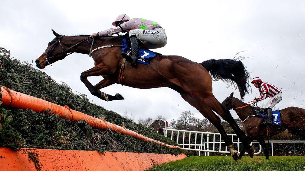 Min and David Mullins clear the last on the way to victory