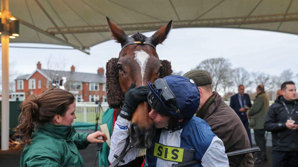 Walk In The Mill after winning the Becher Chase in 2019