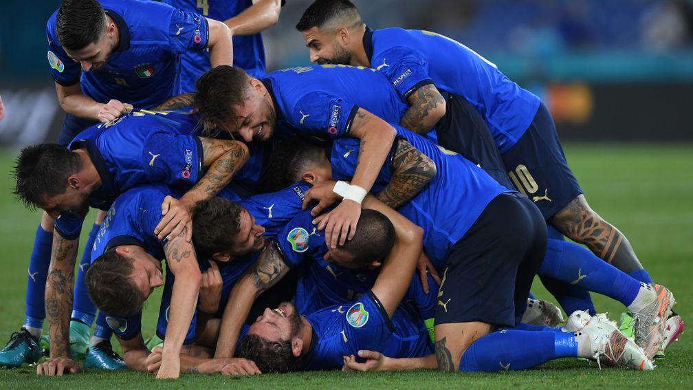 Impressive Italy should be celebrating a third straight win in Group A