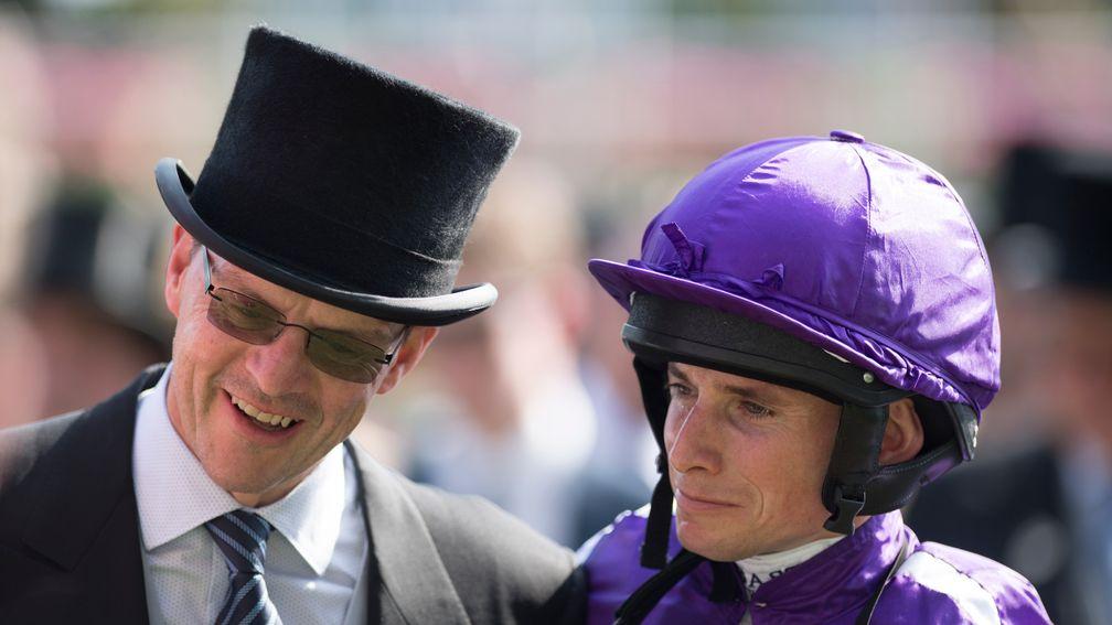 Aidan OâBrien and Ryan Moore after the Prince of Walesâs stakesRoyal Ascot 21.6.17 Pic: Edward Whitaker