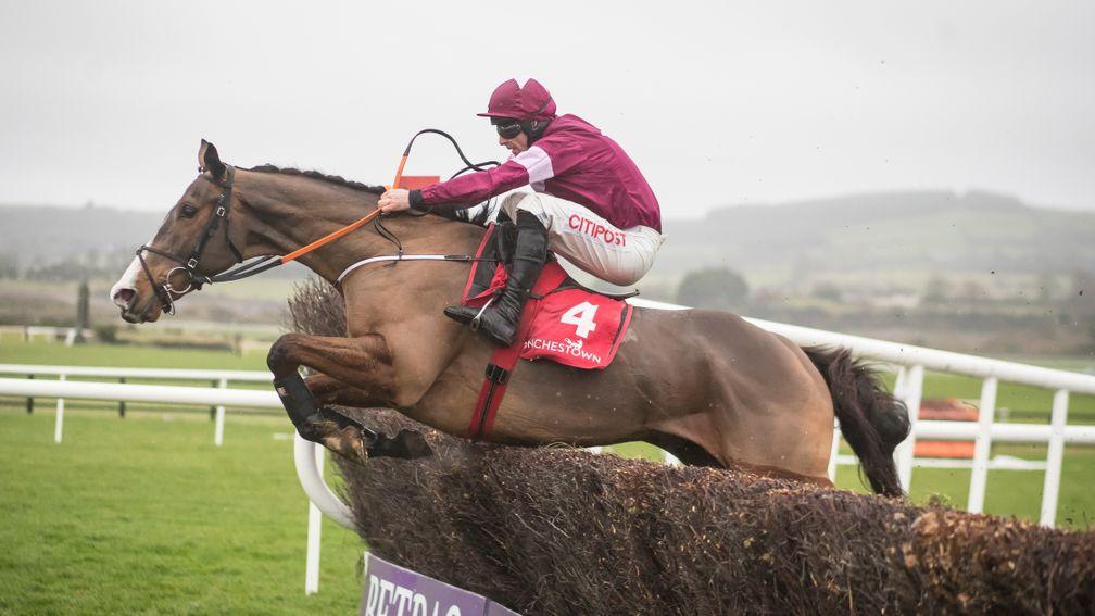 Mengli Khan and Davy Russell clear the last at Punchestown