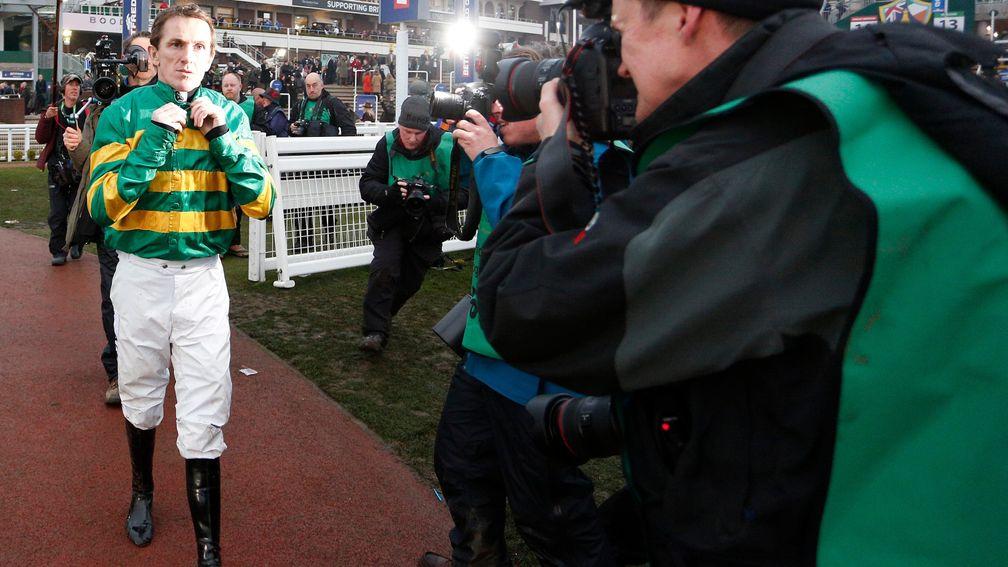 Sir Anthony McCoy returns after his final ride at the Cheltenham Festival in March 2015