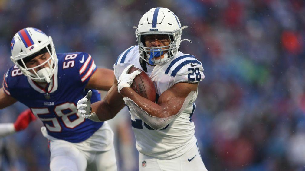 Colts running back Jonathan Taylor has been a shining light this season