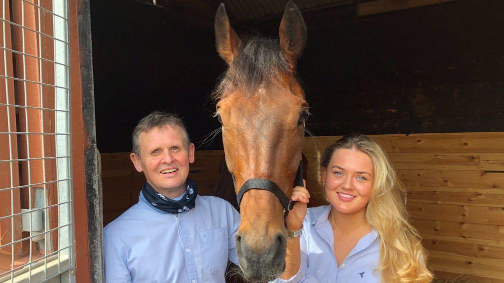 Mike Robinson pictured with daughter Abby after purchasing Jack D'Or at Tattersalls in March