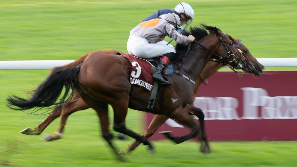 A Case Of You lunges late to get past Air De Valse in last year's Prix de l'Abbaye