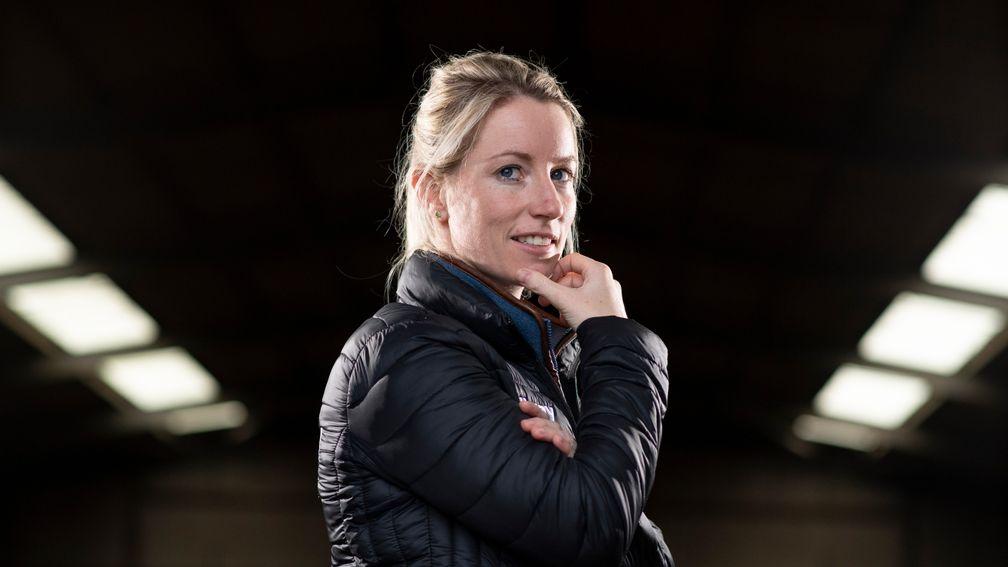 Trainer Kayley Woolacott at the British Racing School in Newmarket 6.12.18 Pic: Edward Whitaker