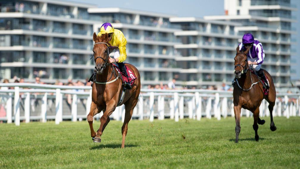 Sea Of Class wins the Listed Haras De Bouquetot Fillies' Trial Stakes at Newbury