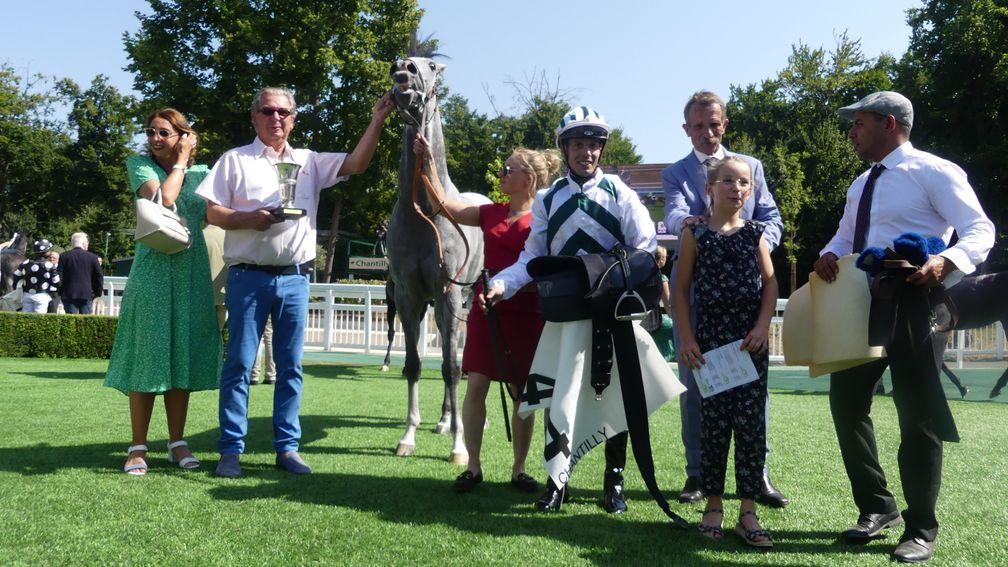 Winning connections with Wally after the grey's success in the Prix Messidor