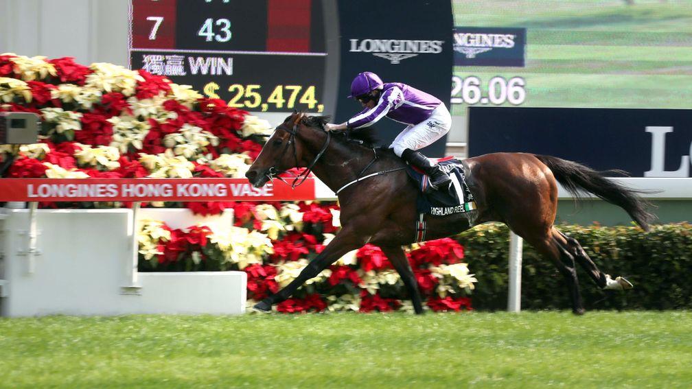 Highland Reel signs off his career with a seventh top-level win in the Hong Kong Vase