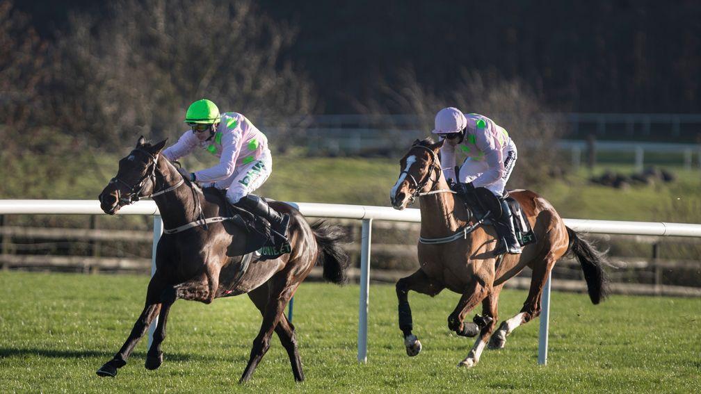 Sharjah and Paul Townend quicken clear of Faugheen to land the 2018 Unibet Morgiana Hurdle at Punchestown. The race will be run on a Saturday for the first time this year.
