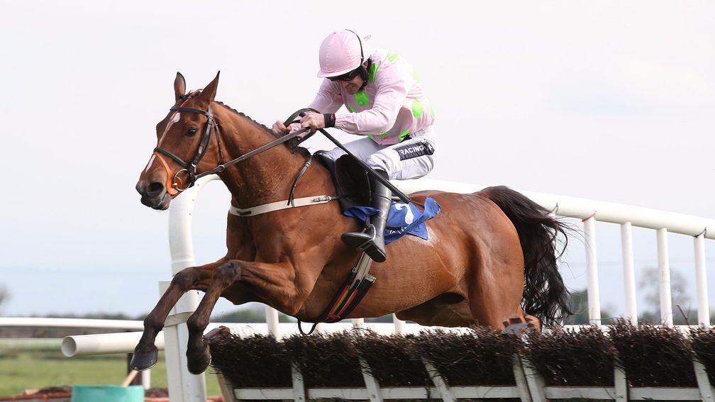 Thomas Hobson and Ruby Walsh jump the last on the way to providing Willie Mullins with a title boost