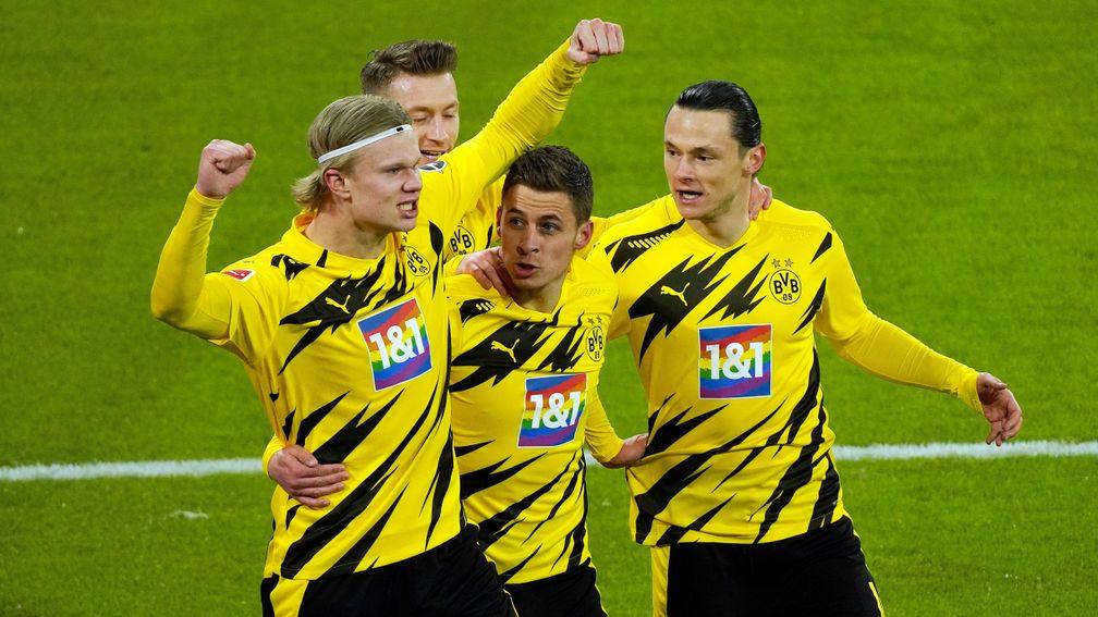 Erling Haaland (left) can spearhead Borussia Dortmund's attack