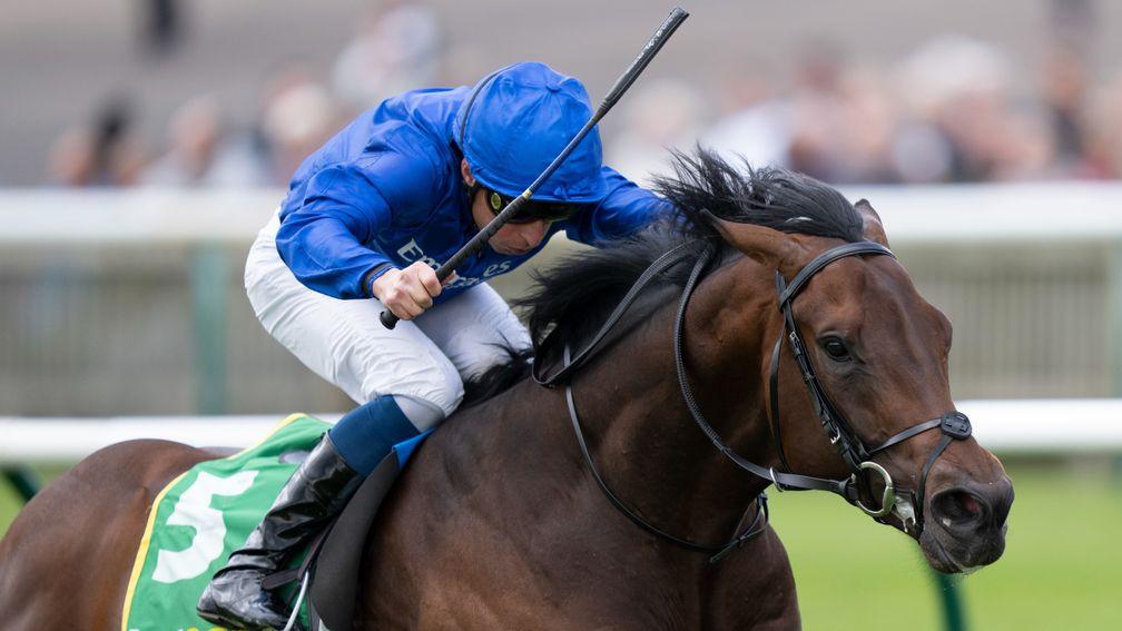 Native Trail (William Buick) win the Craven StakesNewmarket 13.4.22 Pic: Edward Whitaker
