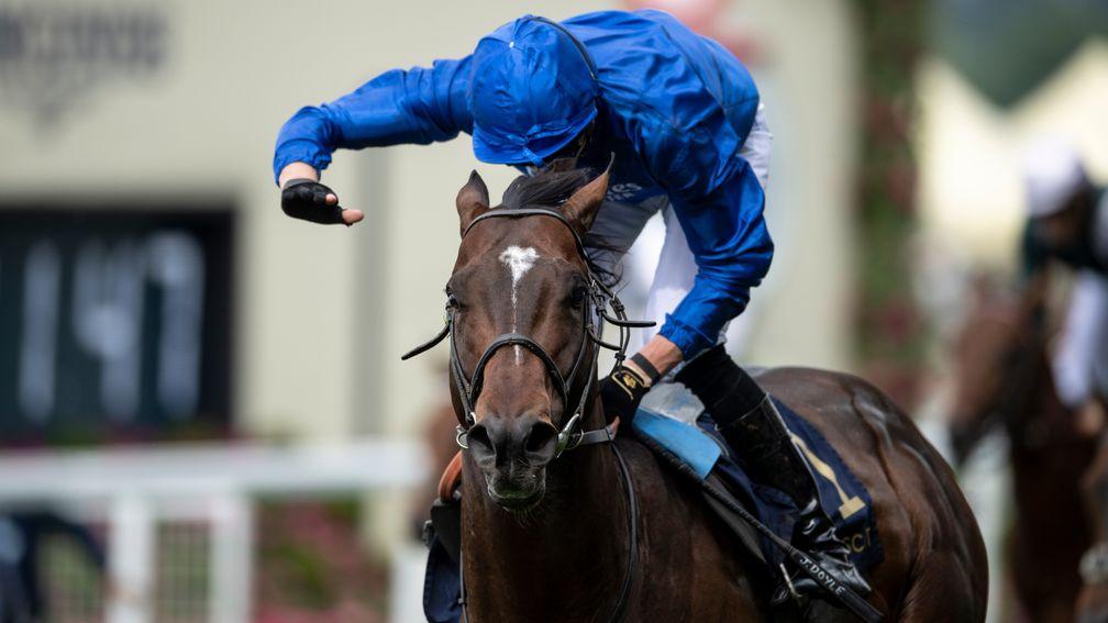 James Doyle knows he's done it as Blue Point completes a memorable double with success in the Diamond Jubilee
