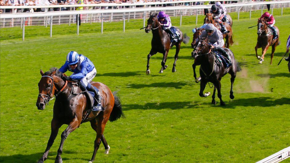 Battaash: spreadeagled rivals at York but major disappointment in France
