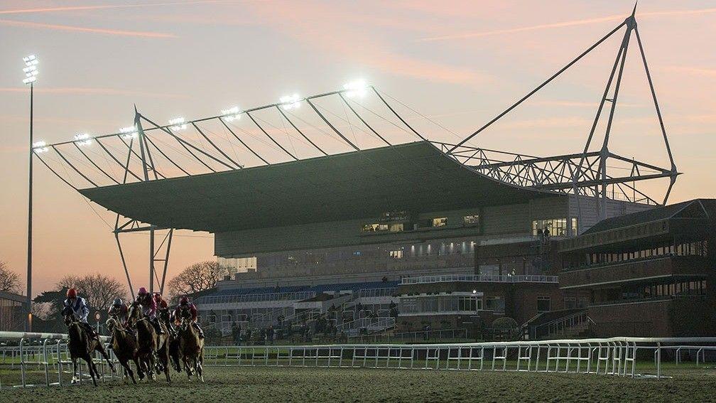 Kempton: stages racing on Wednesday evening