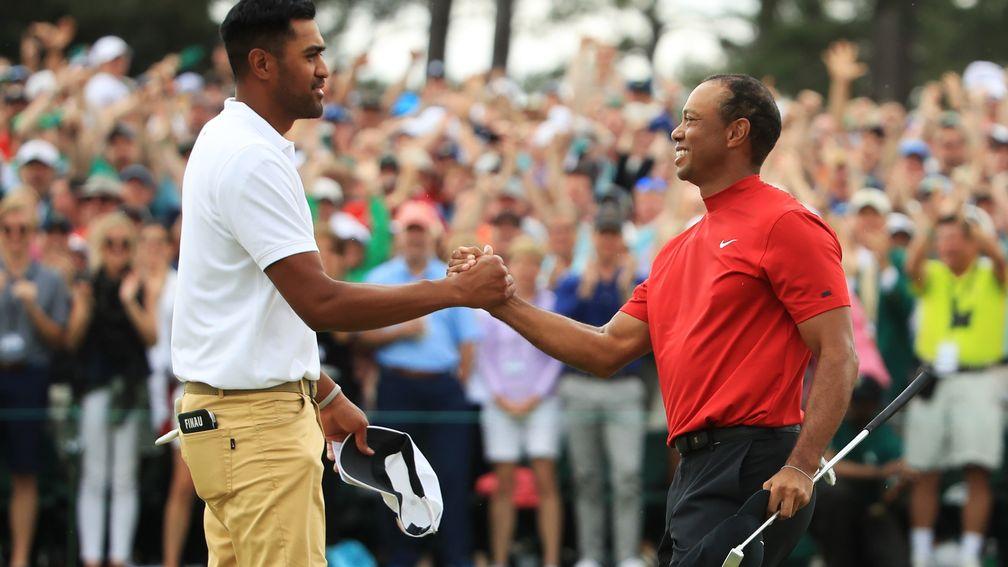 Utah giant Tony Finau tussled with Tiger Woods at the Masters