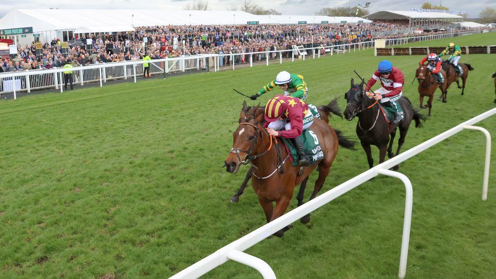 Minella Indo: led at the Elbow in the Grand National