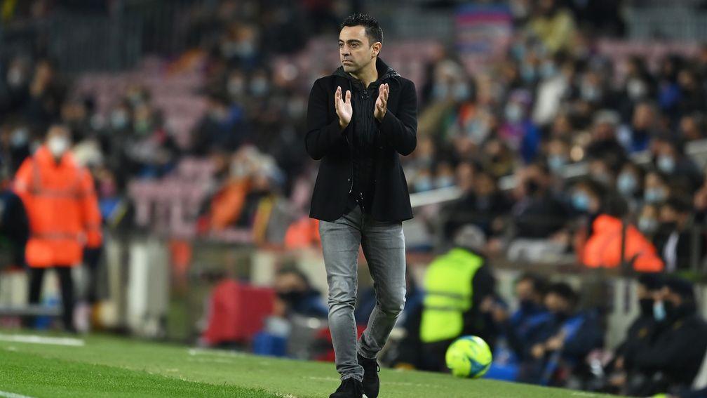 Xavi took charge of his first Barcelona game against Espanyol on Saturday