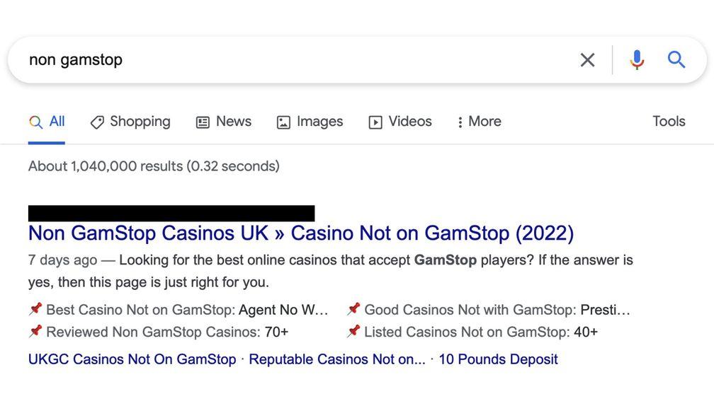 It is understood that the Gambling Commission has been engaging with Google to tackle the issue of black market websites found on the search engine