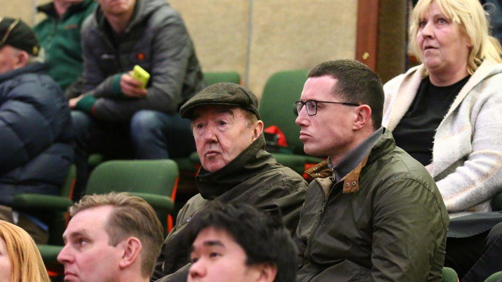 Dermot and Kris Weld look on as the Dubawi colt sells to Godolphin for €1.2 million