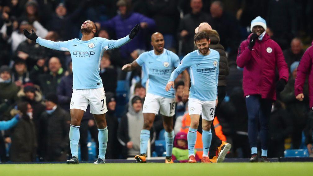 Man City are eight points clear of their Premier League rivals