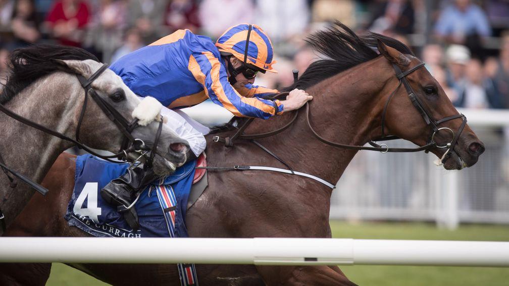 Johannes Vermeer and Ryan Moore win the International Stakes at the Curragh