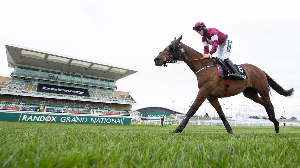 Tiger Roll (Jack Kennedy) finished unplaced in the Betway Bowl ChaseAintree 8.4.21 Pic: Edward Whitaker/Racing Post