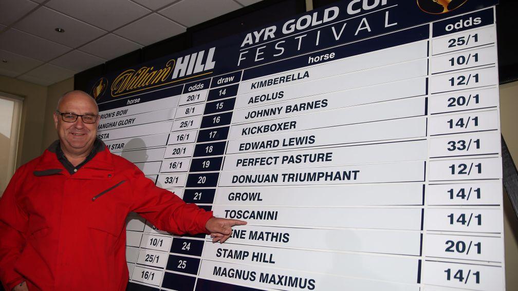 Richard Fahey has eight of the 25 runners on Saturday's William Hill Ayr Gold Cup