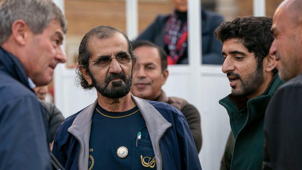 Sheikh Mohammed at Tattersalls, where his Godolphin operation spent 6,025,000gns on eight new recruits