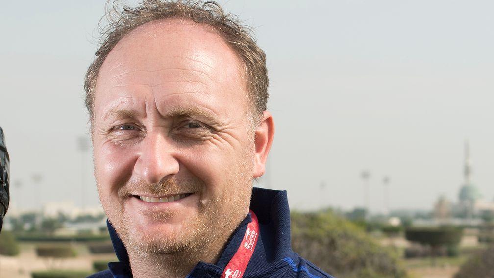 Trainer Niels Petersen, who runs Slava Ukraini at Meydan on Friday