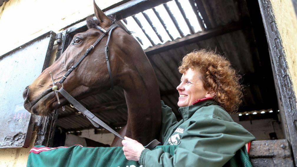 Pride and joy: trainer Lucinda Russell admires Aintree hero One For Arthur