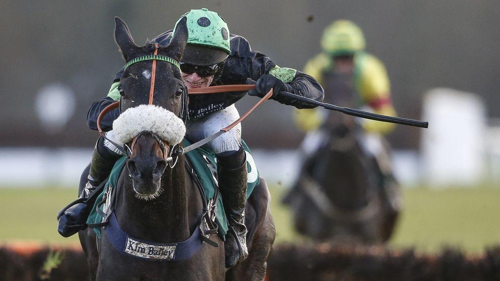 First Flow: gave trainer Kim Bailey is 40th winner of the season with victory in the Castleford Chase