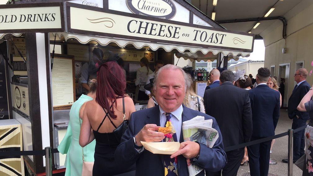 Racing fan Andy Peters likes the fact you can put Worcester Sauce on your cheese and toast