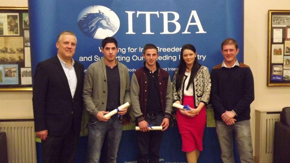 ITBA graduation from 2012-13 with (from left) Joe Osborne, Richard Fitzsimons, Seamus Flaherty, Eleanor Dunne and Cathal Beale