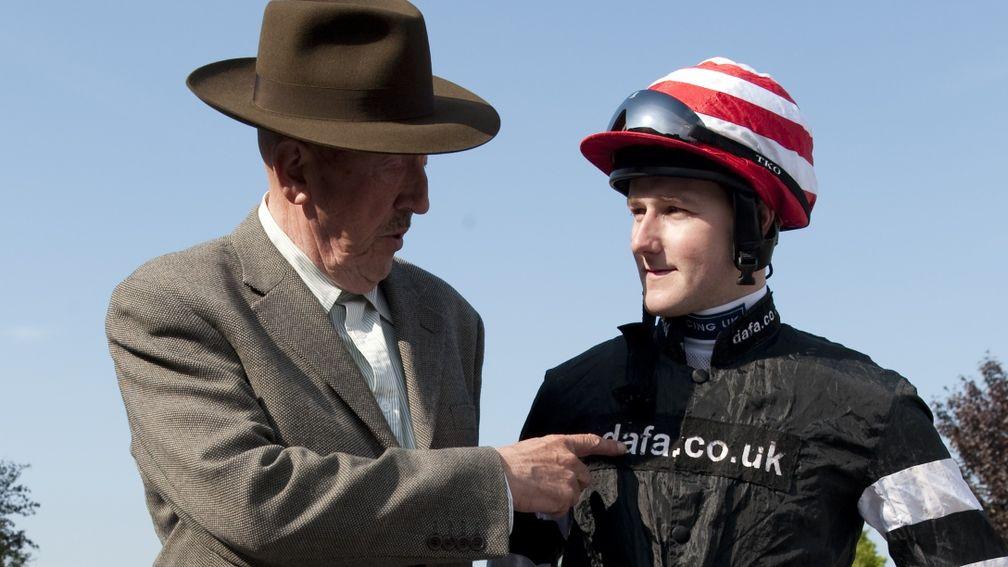 Barney Curley and Tom Queally: teamed up with Agapanthus to land the first leg of the accumulator