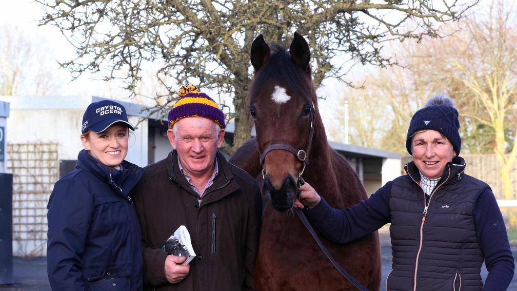 Jane, Jimmy and Mary Mangan of Riverview Farm all smiles the session-topping Churchill colt