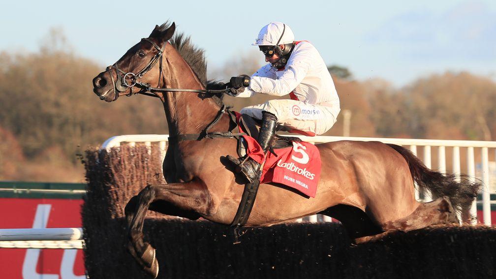 Nube Negra bags the Desert Orchid Chase at Kempton under Harry Skelton to mark himself down as a live Champion Chase contender
