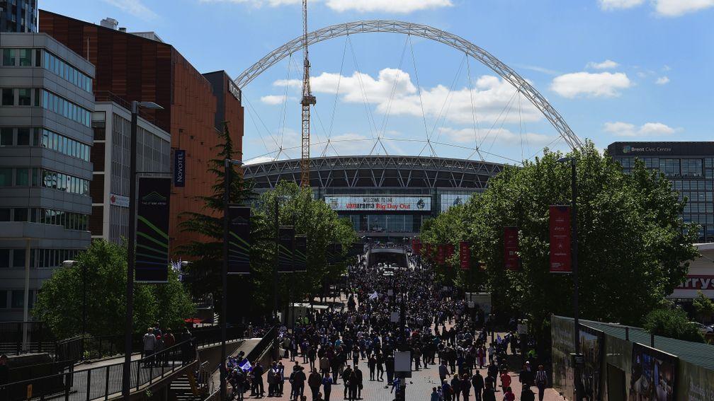 Arsenal fans are used to walking down Wembley Way