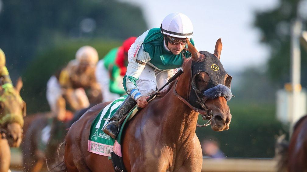 Blue Prize: first success Grade 1 success in North America in the Spinster Stakes