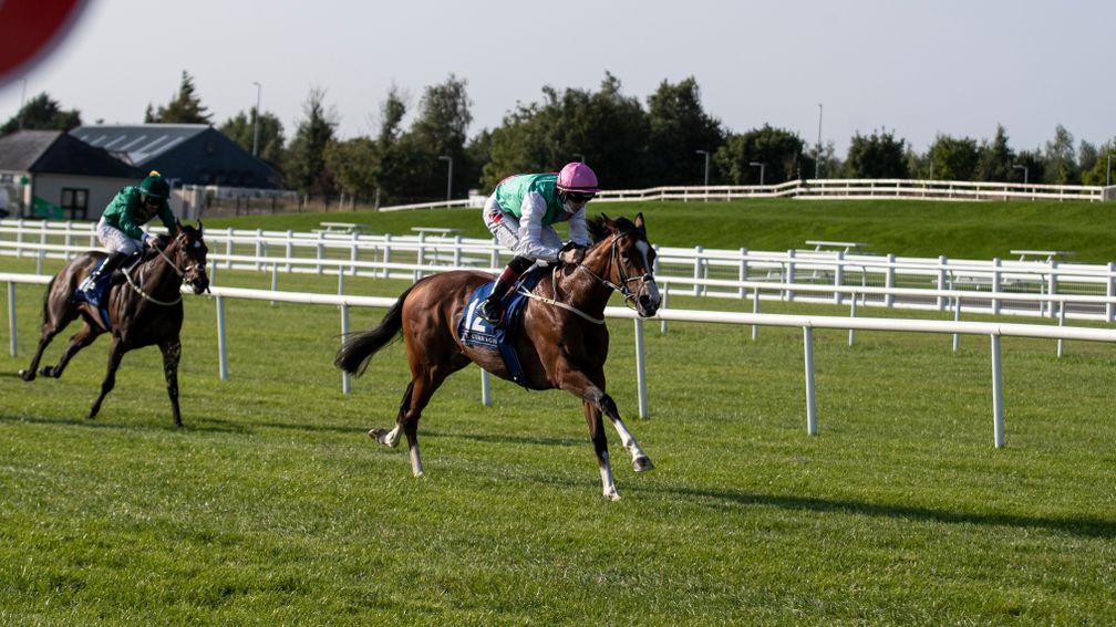 Sacred Bridge is the top-rated Irish two-year-old filly after Friday's performance in the Round Tower Stakes