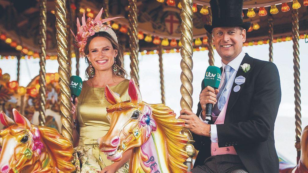 Ed Chamberlin and Francesca Cumani hosted ITV's Champions Day coverage